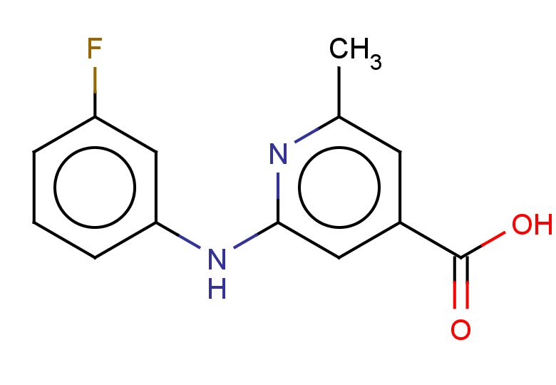 2-[(3-fluorophenyl)amino]-6-methylpyridine-4-carboxylic acid