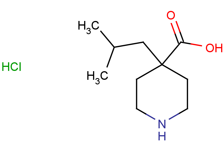 4-(2-methylpropyl)piperidine-4-carboxylic acid hydrochloride