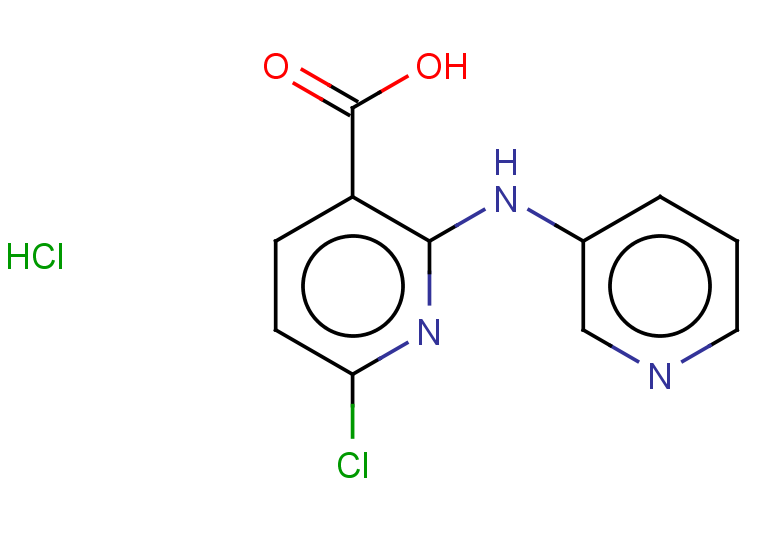 6-chloro-2-[(pyridin-3-yl)amino]pyridine-3-carboxylic acid hydrochloride