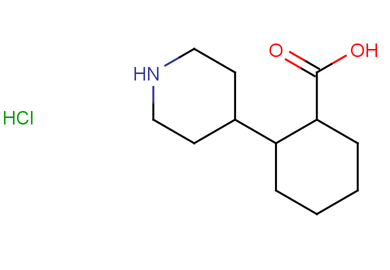 2-(piperidin-4-yl)cyclohexane-1-carboxylic acid hydrochloride, Mixture of diastereomers
