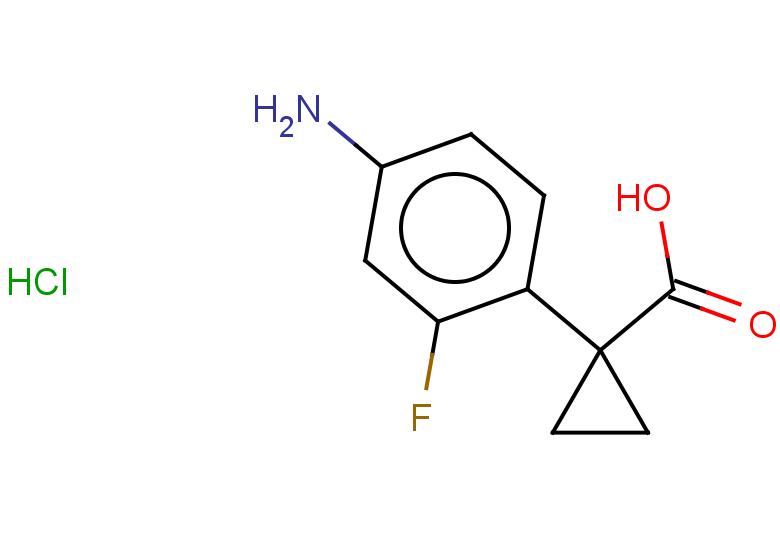 1-(4-amino-2-fluorophenyl)cyclopropane-1-carboxylic acid hydrochloride
