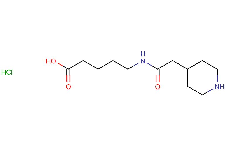5-[2-(piperidin-4-yl)acetamido]pentanoic acid hydrochloride
