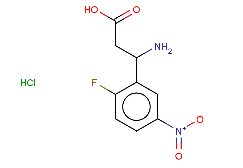 3-amino-3-(2-fluoro-5-nitrophenyl)propanoic acid hydrochloride