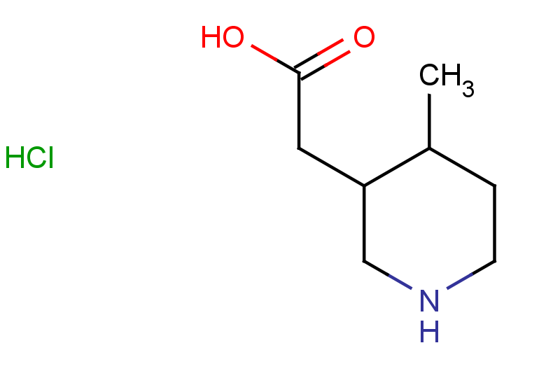 2-(4-methylpiperidin-3-yl)acetic acid hydrochloride