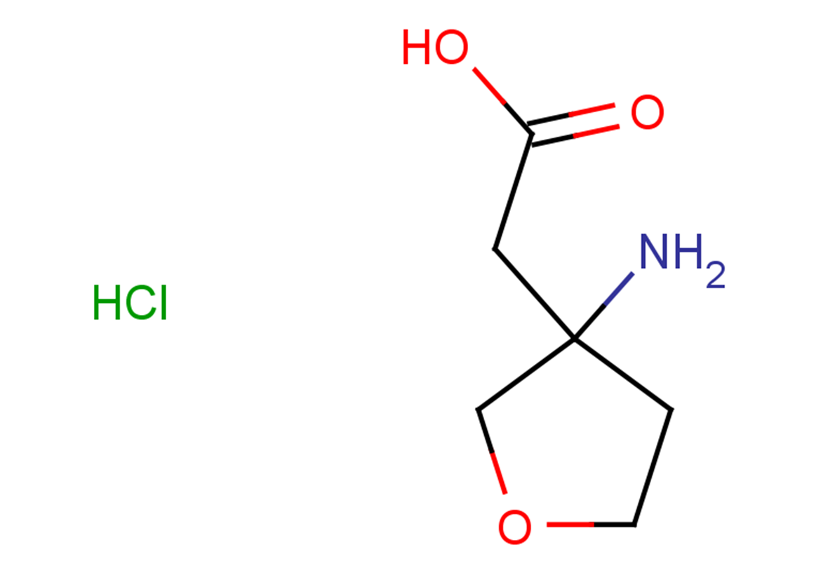 2-(3-aminooxolan-3-yl)acetic acid hydrochloride