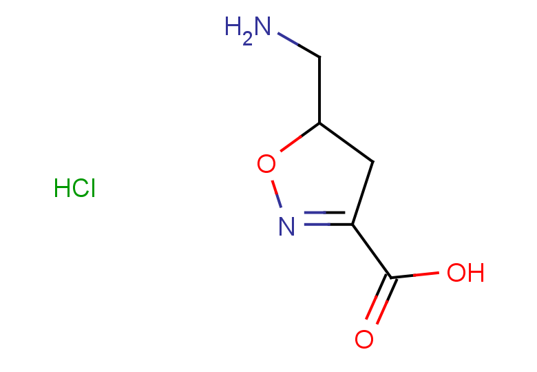 5-(aminomethyl)-4,5-dihydro-1,2-oxazole-3-carboxylic acid hydrochloride