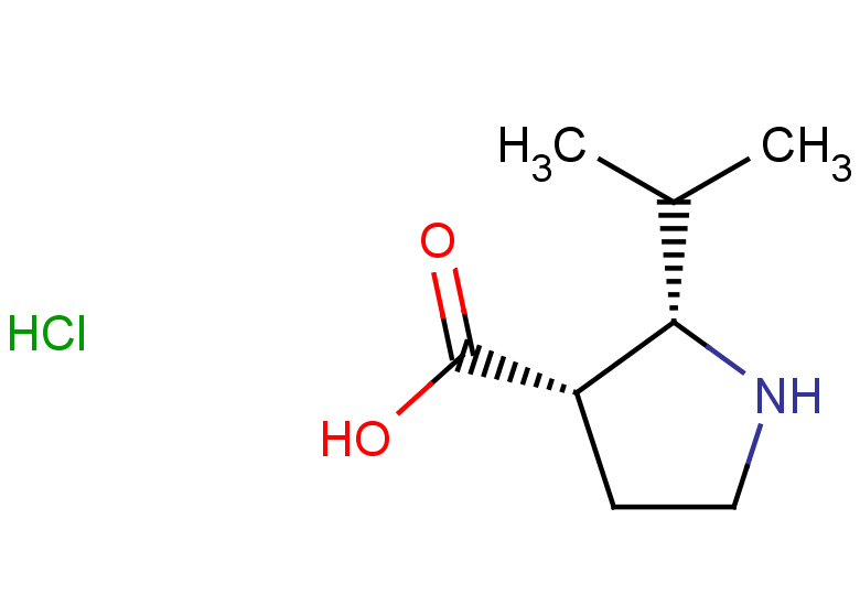 rac-(2R,3R)-2-(propan-2-yl)pyrrolidine-3-carboxylic acid hydrochloride, cis