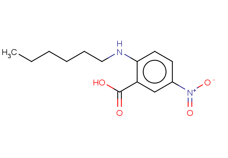 2-(hexylamino)-5-nitrobenzoic acid