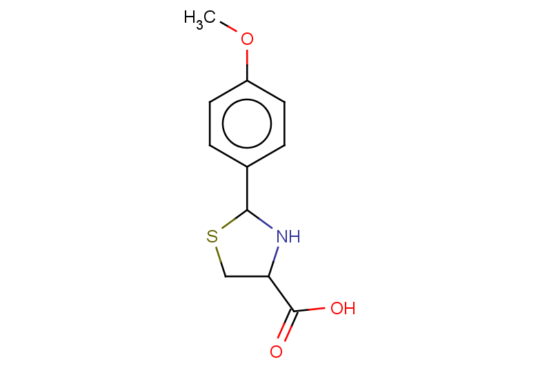 2-(4-methoxyphenyl)-1,3-thiazolidine-4-carboxylic acid, Mixture of diastereomers