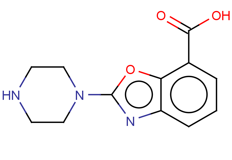 2-(piperazin-1-yl)-1,3-benzoxazole-7-carboxylic acid