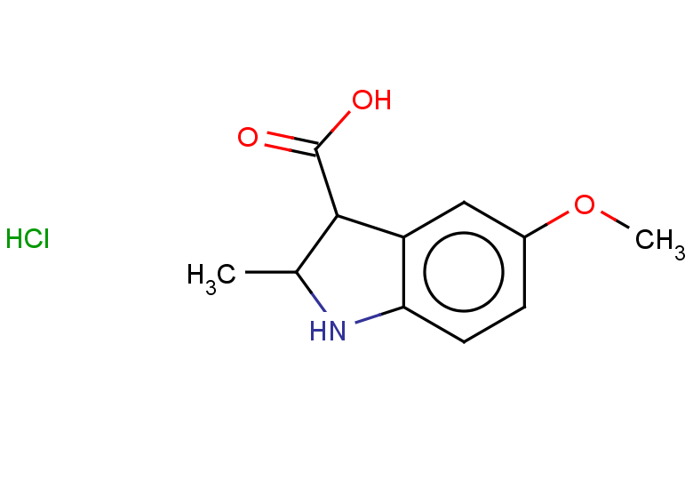 5-methoxy-2-methyl-2,3-dihydro-1H-indole-3-carboxylic acid hydrochloride