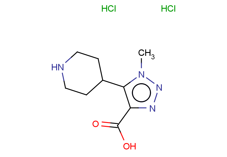 1-methyl-5-(piperidin-4-yl)-1H-1,2,3-triazole-4-carboxylic acid dihydrochloride