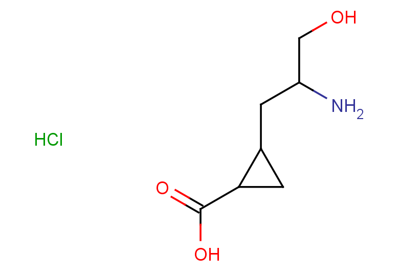 2-(2-amino-3-hydroxypropyl)cyclopropane-1-carboxylic acid hydrochloride