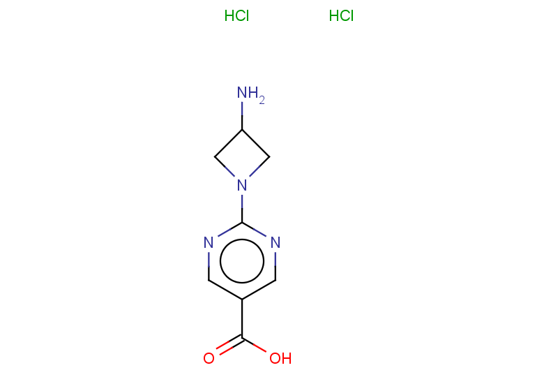 2-(3-aminoazetidin-1-yl)pyrimidine-5-carboxylic acid dihydrochloride