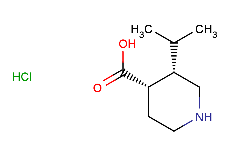 rac-(3R,4R)-3-(propan-2-yl)piperidine-4-carboxylic acid hydrochloride, cis
