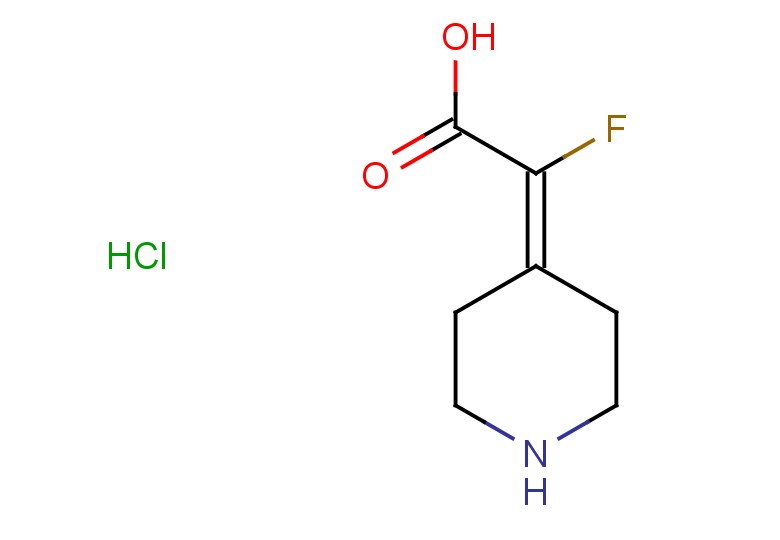 2-fluoro-2-(piperidin-4-ylidene)acetic acid hydrochloride