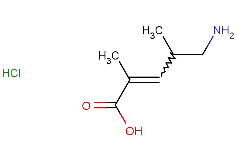 5-amino-2,4-dimethylpent-2-enoic acid hydrochloride