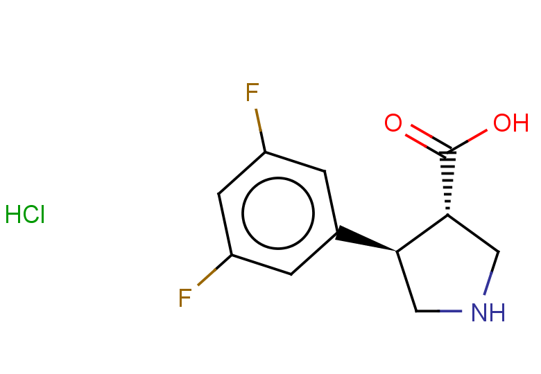 rac-(3R,4S)-4-(3,5-difluorophenyl)pyrrolidine-3-carboxylic acid hydrochloride, trans
