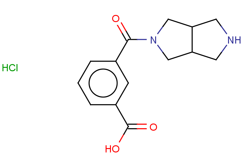 3-{octahydropyrrolo[3,4-c]pyrrole-2-carbonyl}benzoic acid hydrochloride