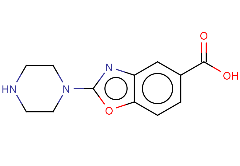 2-(piperazin-1-yl)-1,3-benzoxazole-5-carboxylic acid