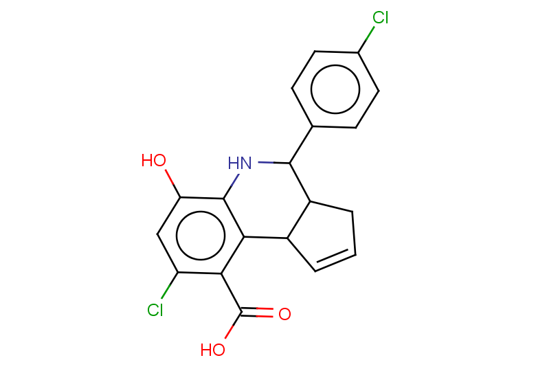8-chloro-4-(4-chlorophenyl)-6-hydroxy-3H,3aH,4H,5H,9bH-cyclopenta[c]quinoline-9-carboxylic acid
