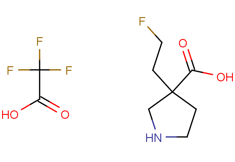 3-(2-fluoroethyl)pyrrolidine-3-carboxylic acid, trifluoroacetic acid