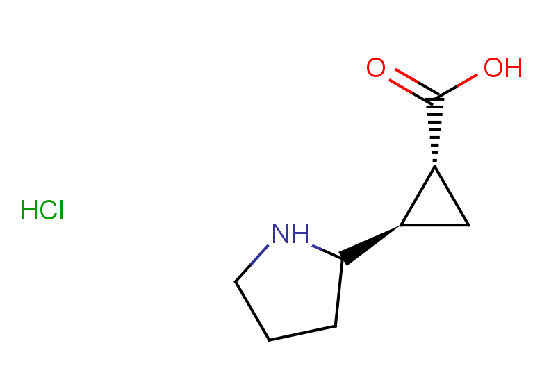 rac-(1R,2R)-2-(pyrrolidin-2-yl)cyclopropane-1-carboxylic acid hydrochloride, trans