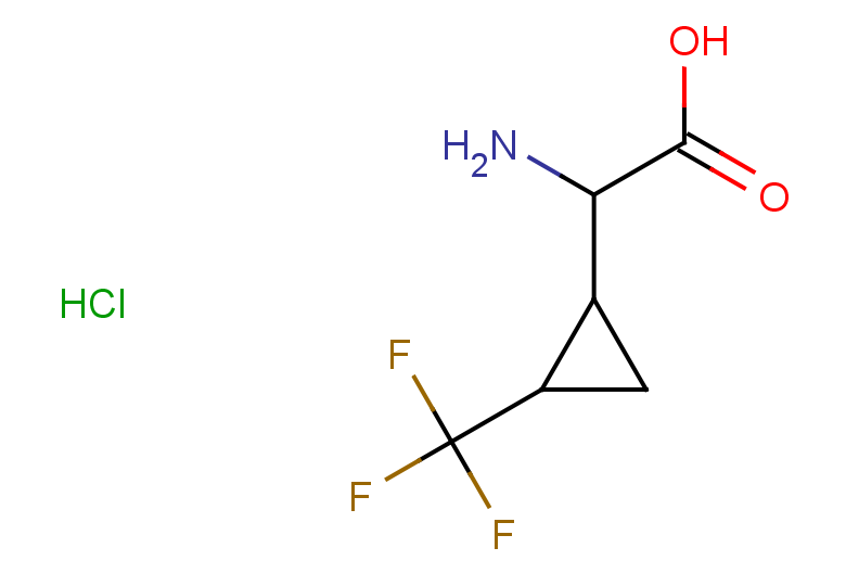 2-amino-2-[2-(trifluoromethyl)cyclopropyl]acetic acid hydrochloride