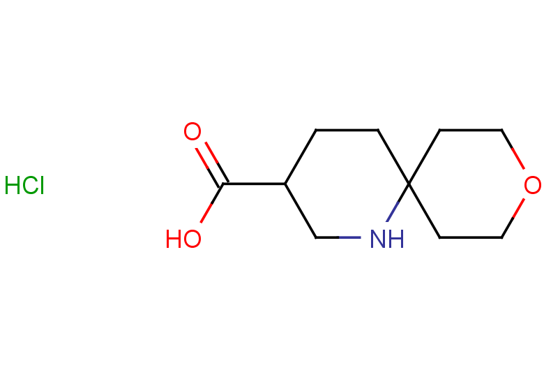 9-oxa-1-azaspiro[5.5]undecane-3-carboxylic acid hydrochloride