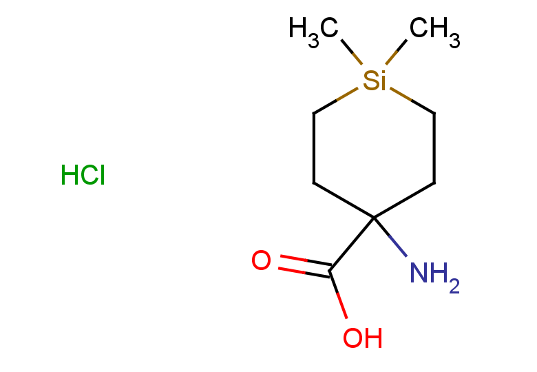 4-amino-1,1-dimethylsilinane-4-carboxylic acid hydrochloride