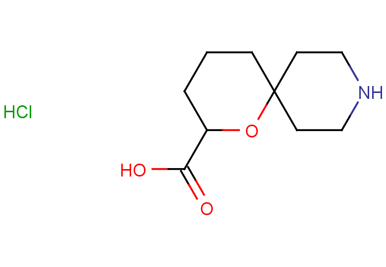 1-oxa-9-azaspiro[5.5]undecane-2-carboxylic acid hydrochloride