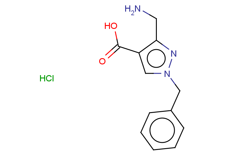 3-(aminomethyl)-1-benzyl-1H-pyrazole-4-carboxylic acid hydrochloride
