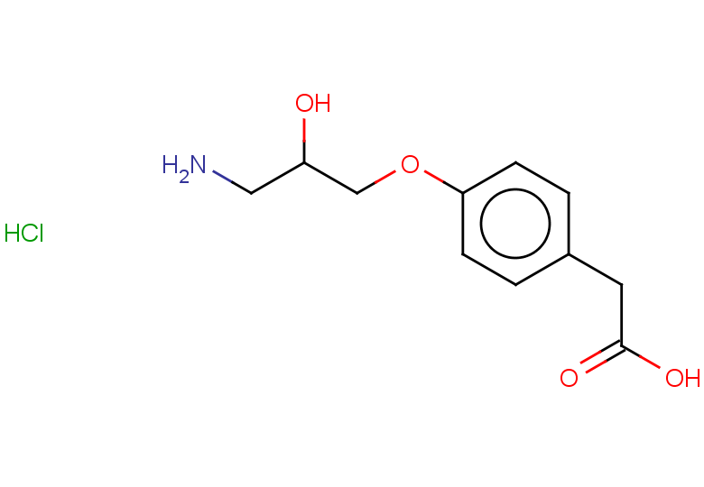 2-[4-(3-amino-2-hydroxypropoxy)phenyl]acetic acid hydrochloride