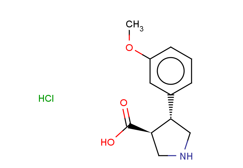 rac-(3R,4S)-4-(3-methoxyphenyl)pyrrolidine-3-carboxylic acid hydrochloride