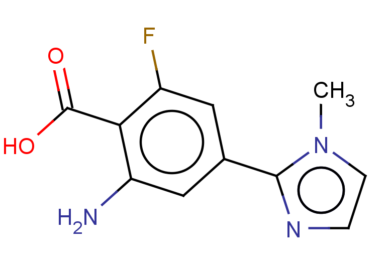 2-amino-6-fluoro-4-(1-methyl-1H-imidazol-2-yl)benzoic acid