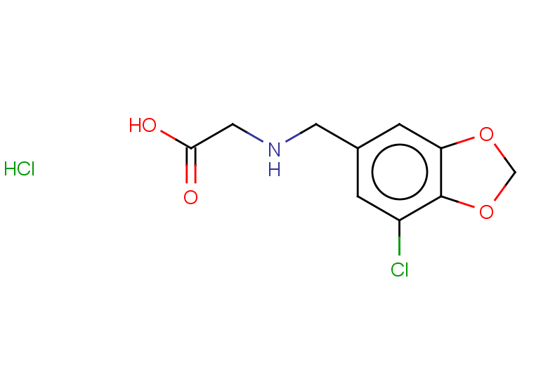 2-{[(7-chloro-1,3-dioxaindan-5-yl)methyl]amino}acetic acid hydrochloride
