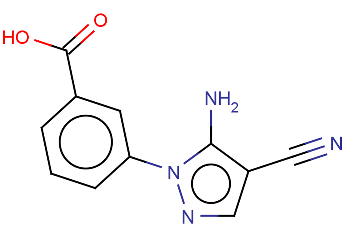 3-(5-amino-4-cyano-1H-pyrazol-1-yl)benzoic acid