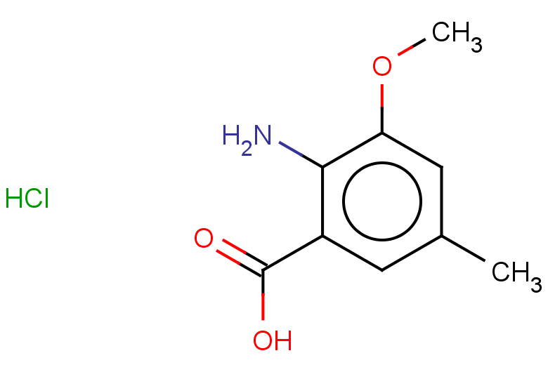 2-amino-3-methoxy-5-methylbenzoic acid hydrochloride