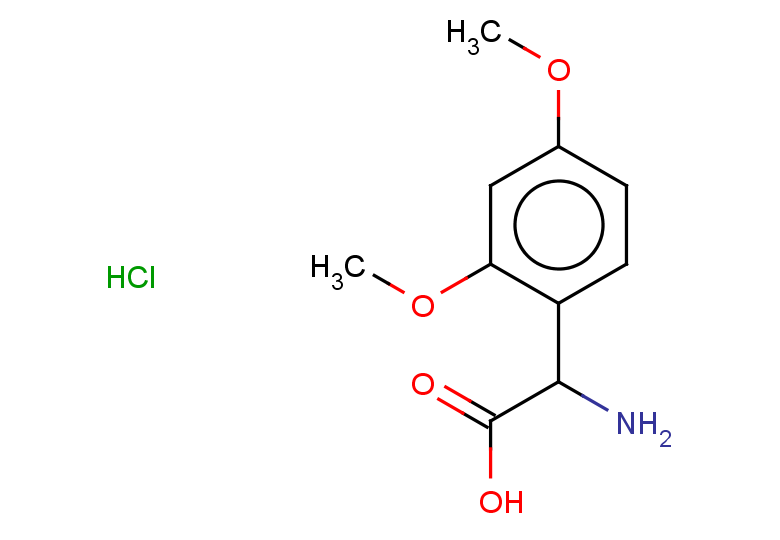 2-amino-2-(2,4-dimethoxyphenyl)acetic acid hydrochloride