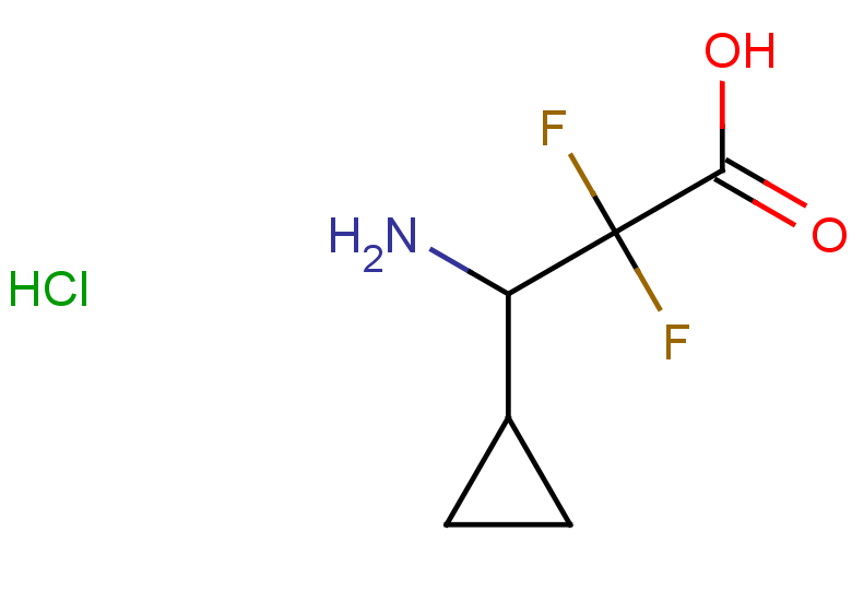 3-amino-3-cyclopropyl-2,2-difluoropropanoic acid hydrochloride