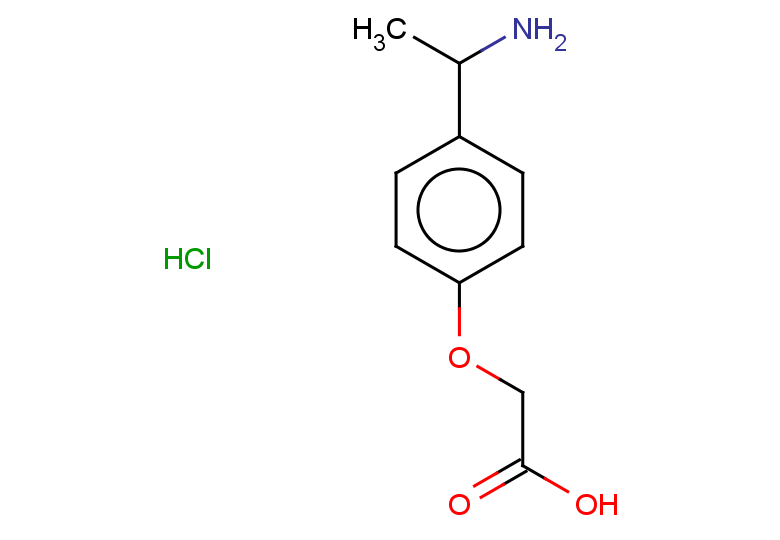 2-[4-(1-aminoethyl)phenoxy]acetic acid hydrochloride