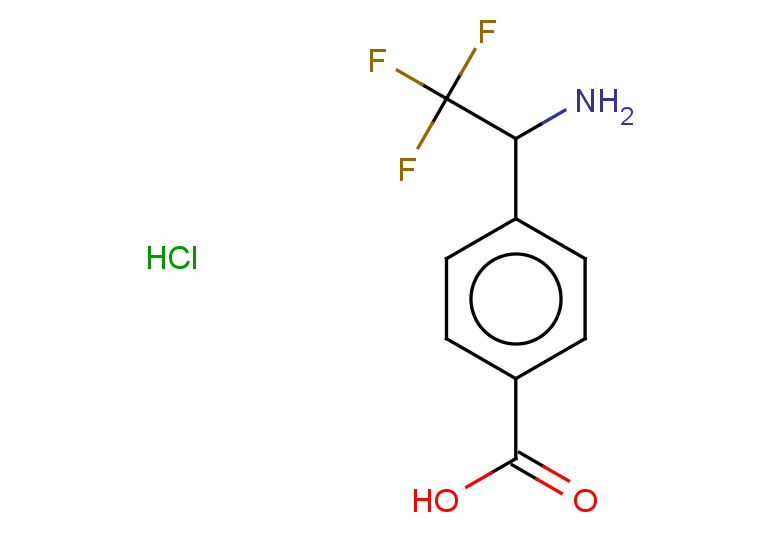 4-(1-amino-2,2,2-trifluoroethyl)benzoic acid hydrochloride