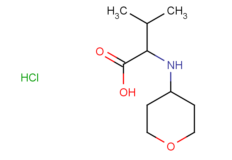 3-methyl-2-[(oxan-4-yl)amino]butanoic acid hydrochloride