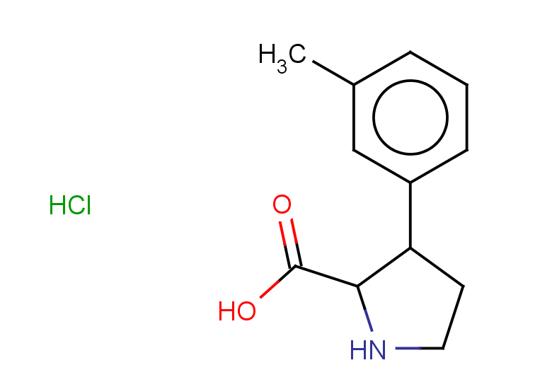 3-(3-methylphenyl)pyrrolidine-2-carboxylic acid hydrochloride