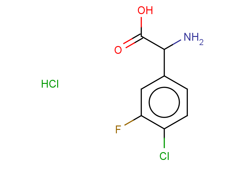 2-amino-2-(4-chloro-3-fluorophenyl)acetic acid hydrochloride