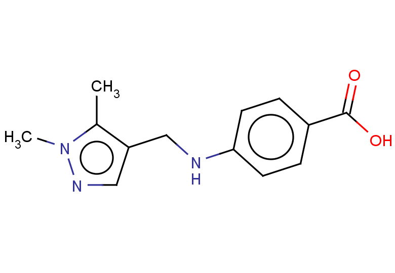 4-{[(1,5-dimethyl-1H-pyrazol-4-yl)methyl]amino}benzoic acid