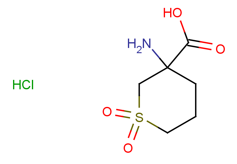 3-amino-1,1-dioxo-1lambda6-thiane-3-carboxylic acid hydrochloride
