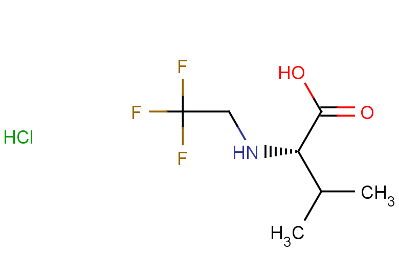 (2S)-3-methyl-2-[(2,2,2-trifluoroethyl)amino]butanoic acid hydrochloride