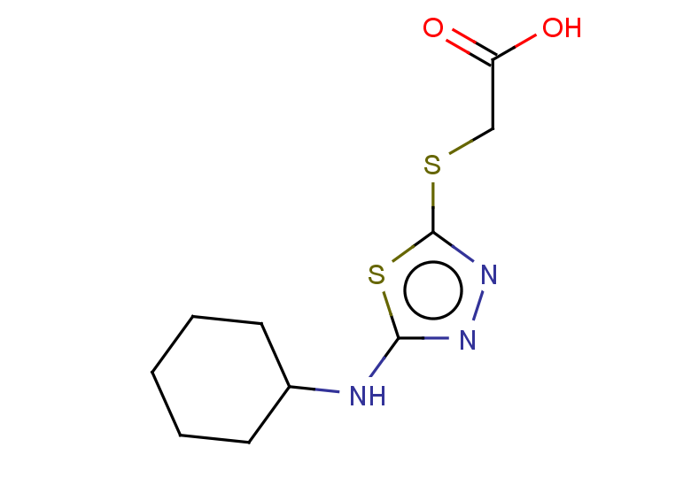 2-{[5-(cyclohexylamino)-1,3,4-thiadiazol-2-yl]sulfanyl}acetic acid