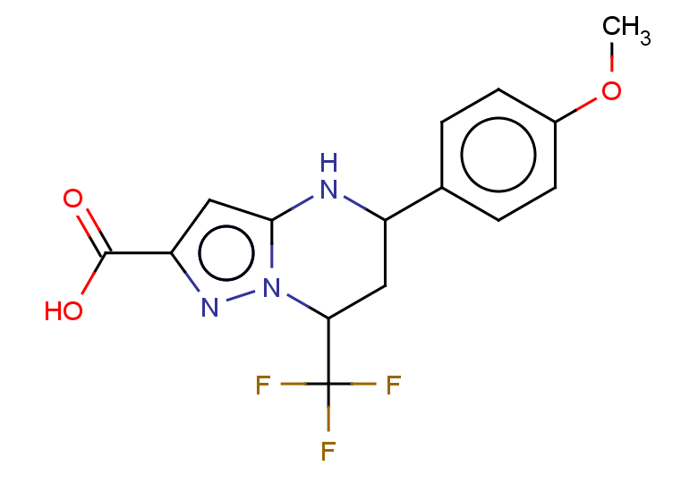 5-(4-methoxyphenyl)-7-(trifluoromethyl)-4H,5H,6H,7H-pyrazolo[1,5-a]pyrimidine-2-carboxylic acid